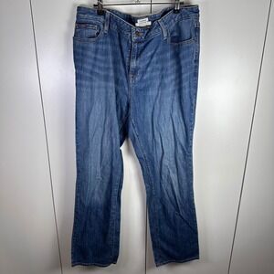 L.L.Bean Women's 14 Favorite Fit Bootcut Jeans 14 Blue Denim Timeless Classic